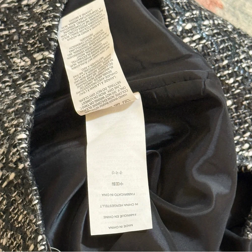 J Crew No 2 Pencil Skirt in Holographic Tweed NWT Size 6